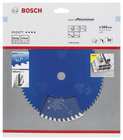 Bosch Alüminyum Kesme Testeresi 165*30 mm 52 Diş Expert 2608644096